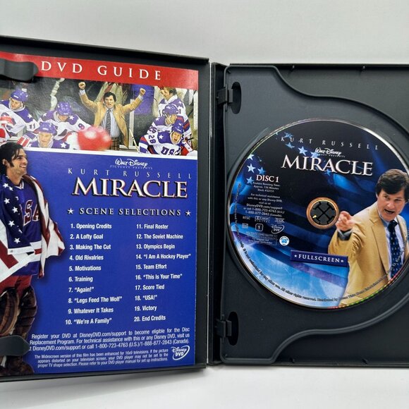Miracle DVD Kurt Russell Walt Disney Pictures 2004 2-Disc Set Fullscreen Drama - Picture 4 of 5